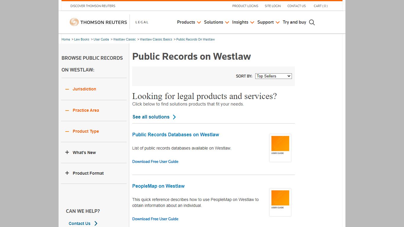 Public Records on Westlaw | Legal Solutions - Thomson Reuters